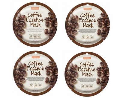 Purederm moisturizing face mask with coffee extract, 4 pc.