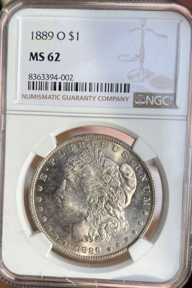1889-O Morgan Silver Dollar NGC MS62.  Freshly Graded - Image 3 of 4