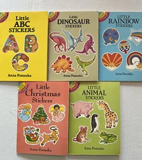 Lot Of 5 Dover Little Activity Books By Anna Pomaska See Description For Details