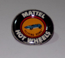 PEEPING BOMB - Mattel Hot Wheels Redline Collectors Button 1969 with Tab