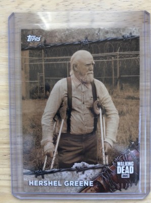 2017 Topps On Demand The Walking Dead HERSHEL GREENE Sepia Parallel 8/10