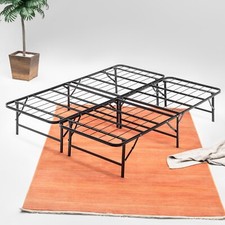 Continental Sleep 14" Metal Platform Bed Frame With Steel Slats for Mattress.
