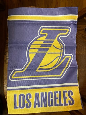 Los Angeles Lakers Double Sided Garden Flag - 12.5x18 Inch Team Sports Flag