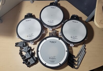 Roland 4 Pack - (1x) PDX-8 & (3x) PD-80 W/ Rack Clamps & L Rods - Pd 80 9 #2C3