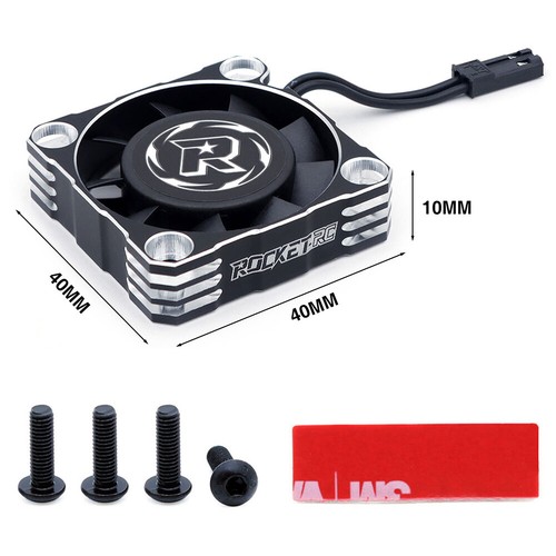 Rocket-RC A3 Metal Cooling Fan 30/35/40mm 8.4V JST Plug For RC ESC Motor - Picture 29 of 42