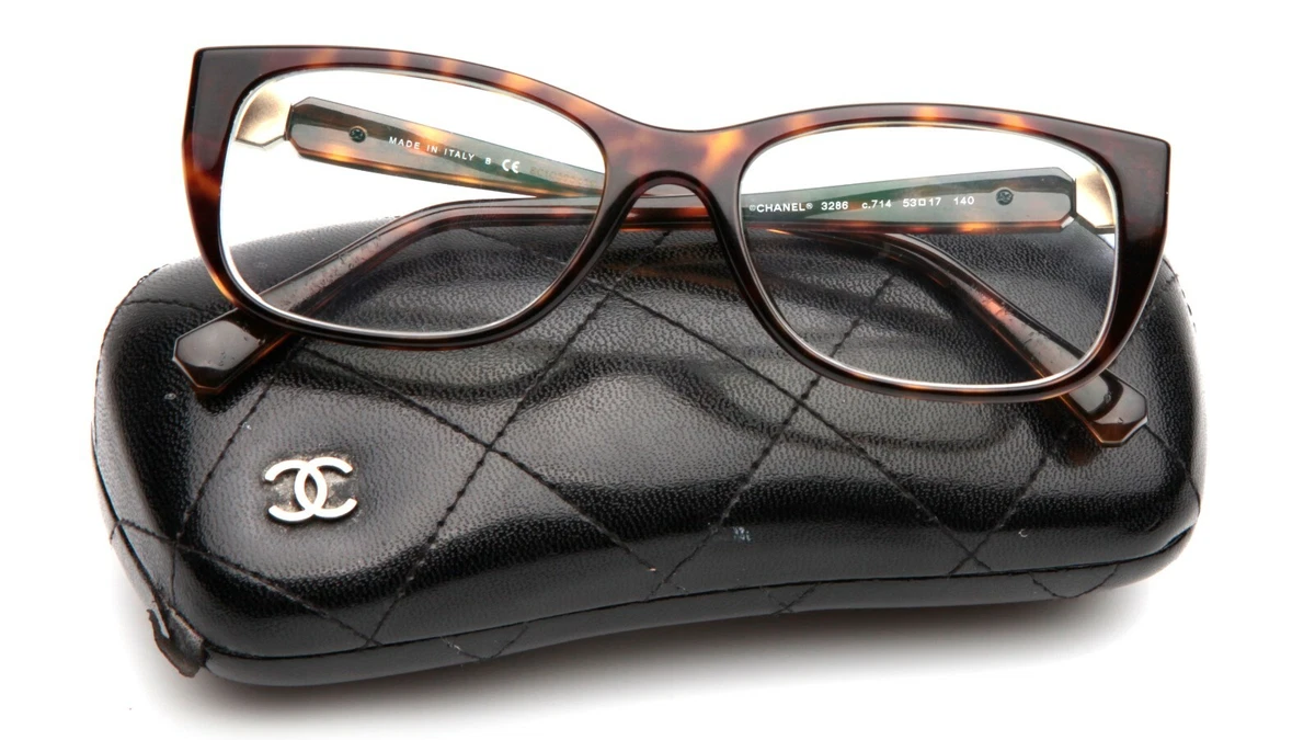 CHANEL 3286 c.714 HAVANA EYEGLASSES FRAME B36mm Italy | eBay