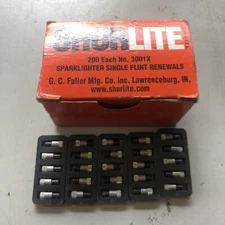 (25) Shurlite No 3001X Sparklighter Flints Replacement Flints For Striker