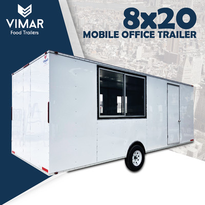 8x20 New Mobile Modular Jobsite Office Trailer, Custom Trailer Mfr. 8x22 8x24