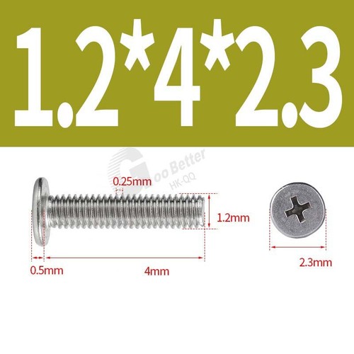M1-M8 304 Stainless Steel CM Phillips Ultra Thin Flat Wafer Head Screw Bolt - Picture 14 of 231