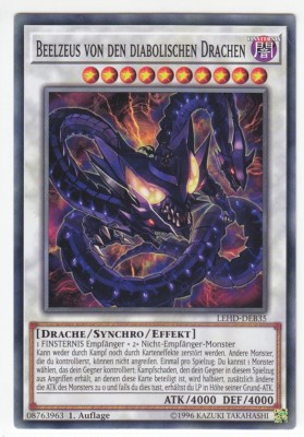 Yu-GI-OH Beelzeus von den Diabolischen Drachen Common LEHD-DEB35 NEU!