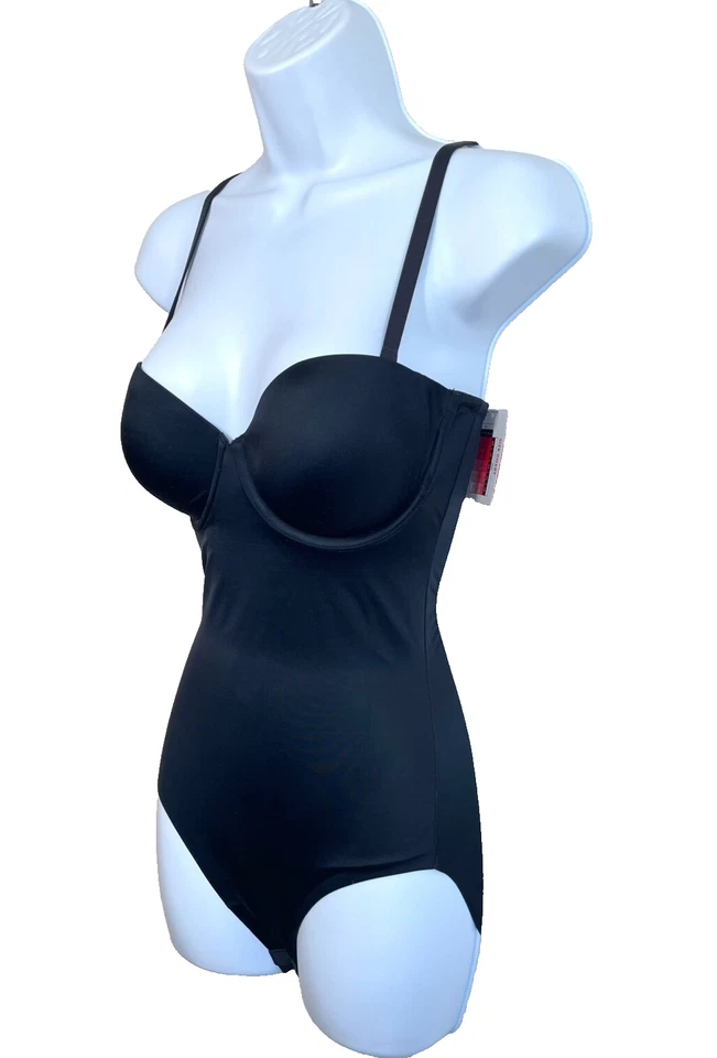 NWT SPANX Women M Suit Your Fancy Strapless Cupped Panty Bodysuit 10205R Black - Image 2 of 4