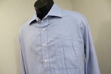 Tommy Hilfiger Dress Shirt Blue Long Sleeve Button Up VTG Mens Size 16.5 Large
