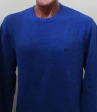 NWT CHAPS Crewneck Sweater Pullover Blue Size XL