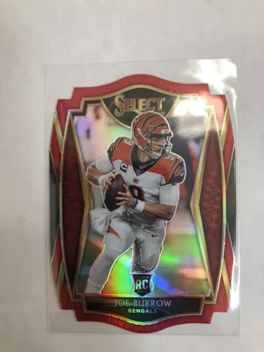 Joe Burrow 2020 Select Concourse Red Die Cut Mega Box Exclusive!