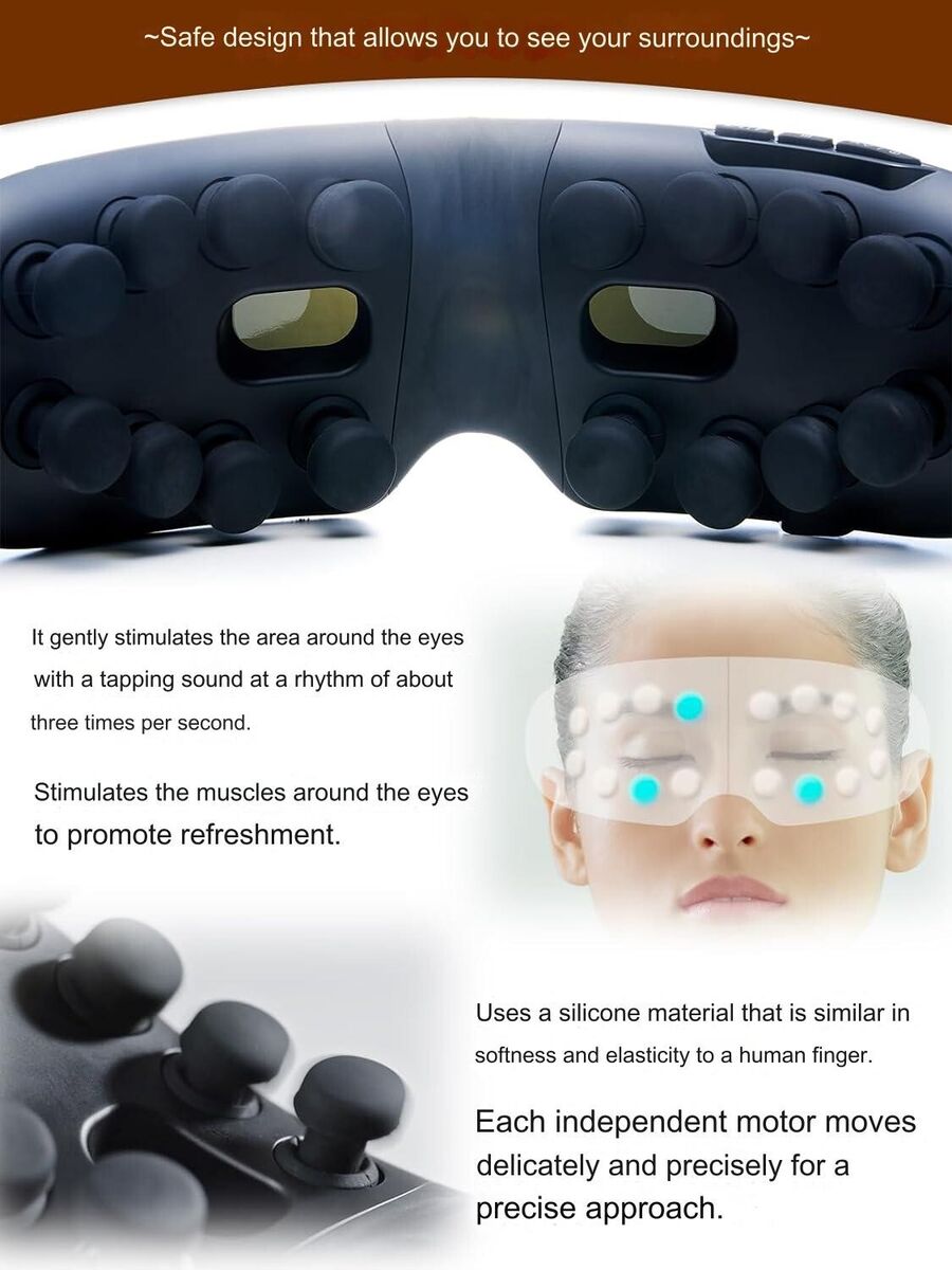 Doctor Air 3D Eye Magic Tapping REM-05 Eye Care Refresh select to Gold or Black Doctor Air 3D Eye Magic Tapping REM-05 Eye Care Refresh select to Gold or Black
