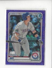 2020 Bowman Chrome Prospects Purple Shimmer Refractor #BCP237 Sam Huff Rangers