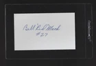 Bill "Red" Mack Green Bay Packers Signed Auto Football 3x5 Index Card Autograph