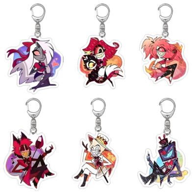 HAZBIN HOTEL KEEKEE ハズビンホテル トレカ キーキー 6PC Hazbin Hotel Vaggie VOX Keekee Cosplay acrylic Pendant