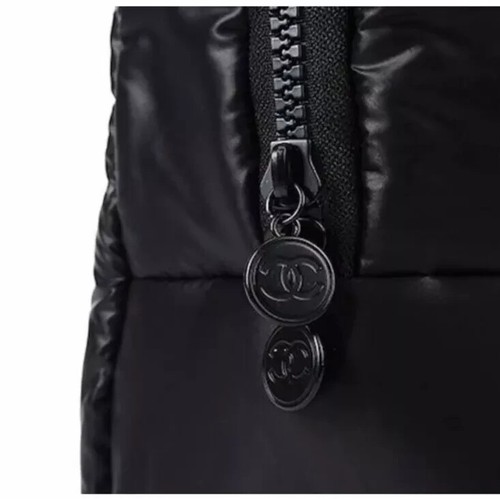 CHANEL Mini Boston Black Cosmetic Pouch Makeup Storage Bag Novelty Japan New - Picture 4 of 4