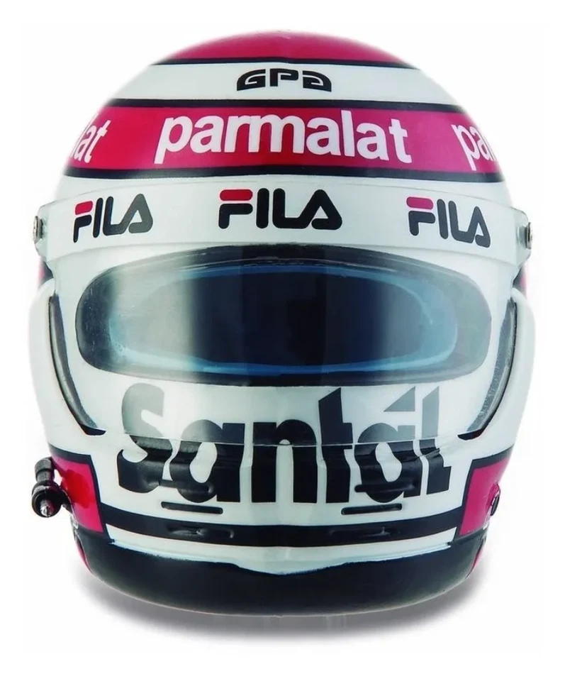 F1 Nelson Piquet Brabham BMW 1983 Rare Helmet Scale 1:5 Formula 1+Magazine - Image 2 of 2