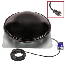 1050 CFM Black Galvanized EZ Cool Plug-In Power Roof Mount Attic Fan