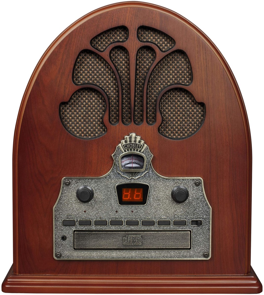 Crosley Cathedralラジオ CDプレーヤー Cathedral Retro Radio and CD Player with Stereo Speakers