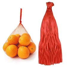 15" Poly Mesh Net Bags, Reusable Produce Bags, Red OR Green Select Quantity