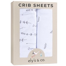 Crib Sheets Set 2-Pack, Fitted Jersey Knit Cotton for Infants and Toddlers