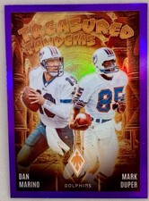 2024 Panini Phoenix - Treasured Tandems Dan Marino, Mark Duper #TT-MIA Purple