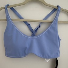 NWT Fabletics Women s Sports Bra. Medium Support. Racerback. Blue