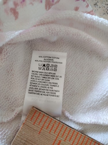 Lucky Brand Top Women' s Large White Pink Long Sleeve Sweatshirt Boho Cottage - Imagen 6 de 8
