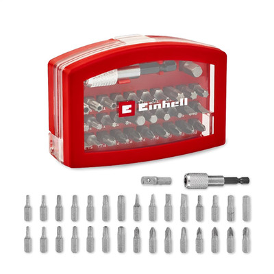 Original Einhell Bit-Box 32-Tlg. (30X 25-Mm-Bits Crv, 60-Mm-Schnellwechselbithal