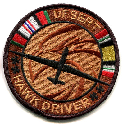 USAF DARO GLOBAL HAWK RQ-4 HAE UAV Vêlkrö Patch: Desert Hawk Fahrer
