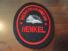 Henkel Werkfeuerwehr Firefighter Patch Abzeichen Effekt FF BOS Blaulicht