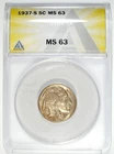 1937 S ANAC's MS 63 Buffalo Nickel ☆☆ Lightly Toned  ☆☆ Great For Sets 543