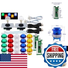SJ@JX Arcade 2 Player Controller DIY Kit LED Buttons MX Microswitch 8 Way