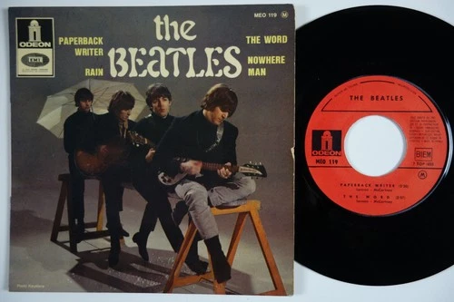 BEATLES Paperback Writer / The Word / Rain +1 RARE France EP french Odeon HEAR!