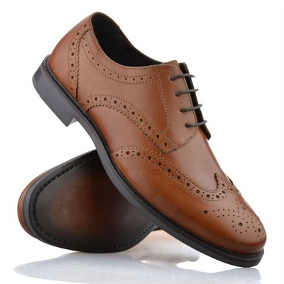 Herren Brogues Leder Smart Leger Schnürschuhe Oxford Schule Arbeit Büro Schuhe Größe