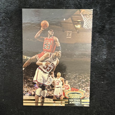 Topps Stadium Club 1992-93 Rookie Card - Michael Jordan #1 Chicago Bulls. rookie card picture