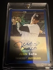 2024 Topps Archives - Fan Favorites Premium Autographs Juan Soto Blue Foil /25 