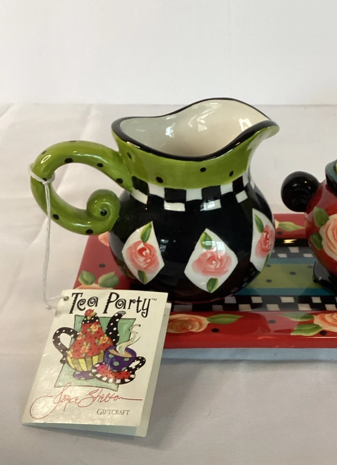 Jarra y azucarero Giftcraft Classics de Joyce Shelton para crema Foto 2 de 4