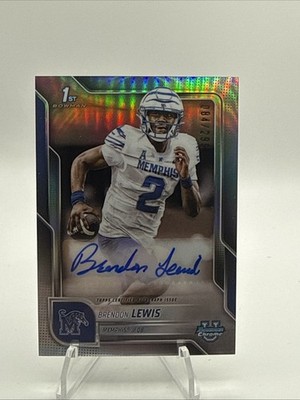 2025 Bowman University U Chrome Brendon Lewis Silver /299 Refractor First Auto