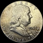 1963  Franklin Silver Half Dollar 90% Silver
