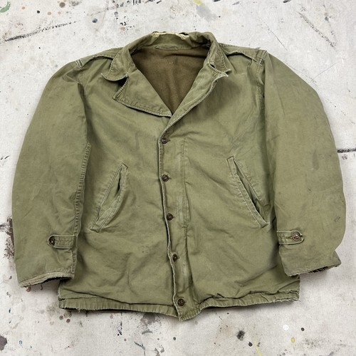 Veste de campagne vintage années 40 WW2 US militaire M41 homme grande taille M1941 armée USGI talon - Photo 1/8