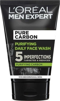 L'Oreal Paris Men Expert Face Wash Pure Charcoal, 100 ml (Pack of 1)