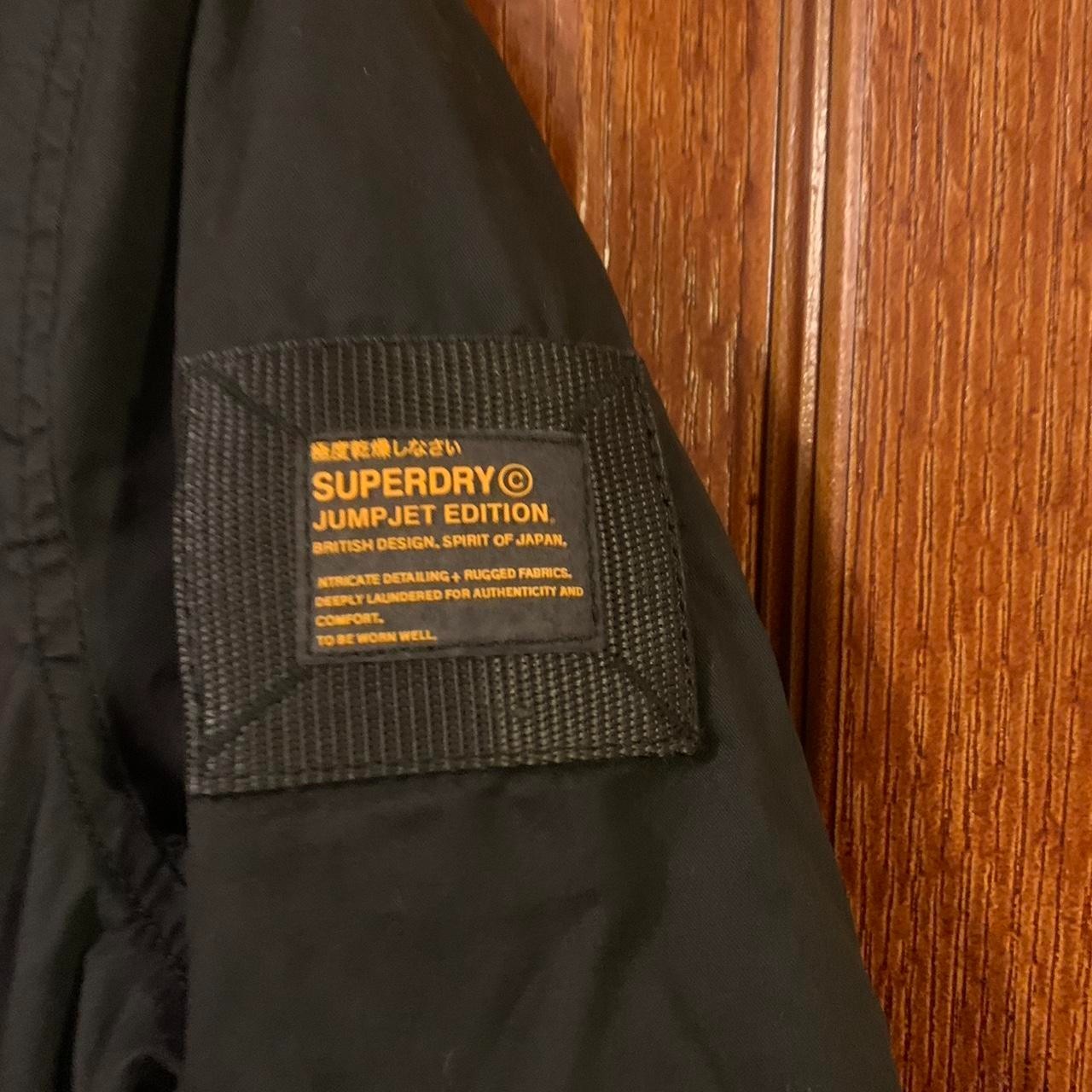 Superdry JPN Jet Military Peacoat Jacket XL Black Lightweight