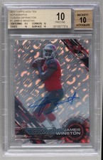 2015 Topps High Tek 10/25 Jameis Winston #7 BGS 10 PRISTINE Auto 0m0
