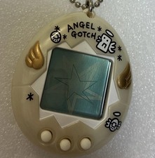 Bandai Angelgotchi Tamagotchi White Gold Vintage Virtual Pet 1997 Japan