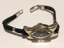 Vintage LeCoultre Ladies Art-Deco Watch 14K WHITE GOLD Not Working 
