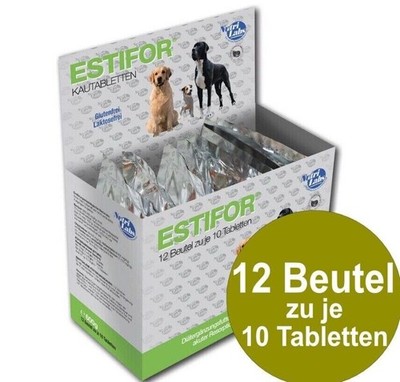 NutriLabs Estifor 12x10 Kautabletten Durchfall Hunde Darmflora (165 EUR/kg)